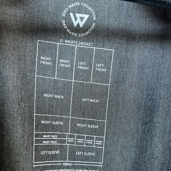 Grey kimono style jacket from zero waste collection made from recycled c… - Picture 2 of 7